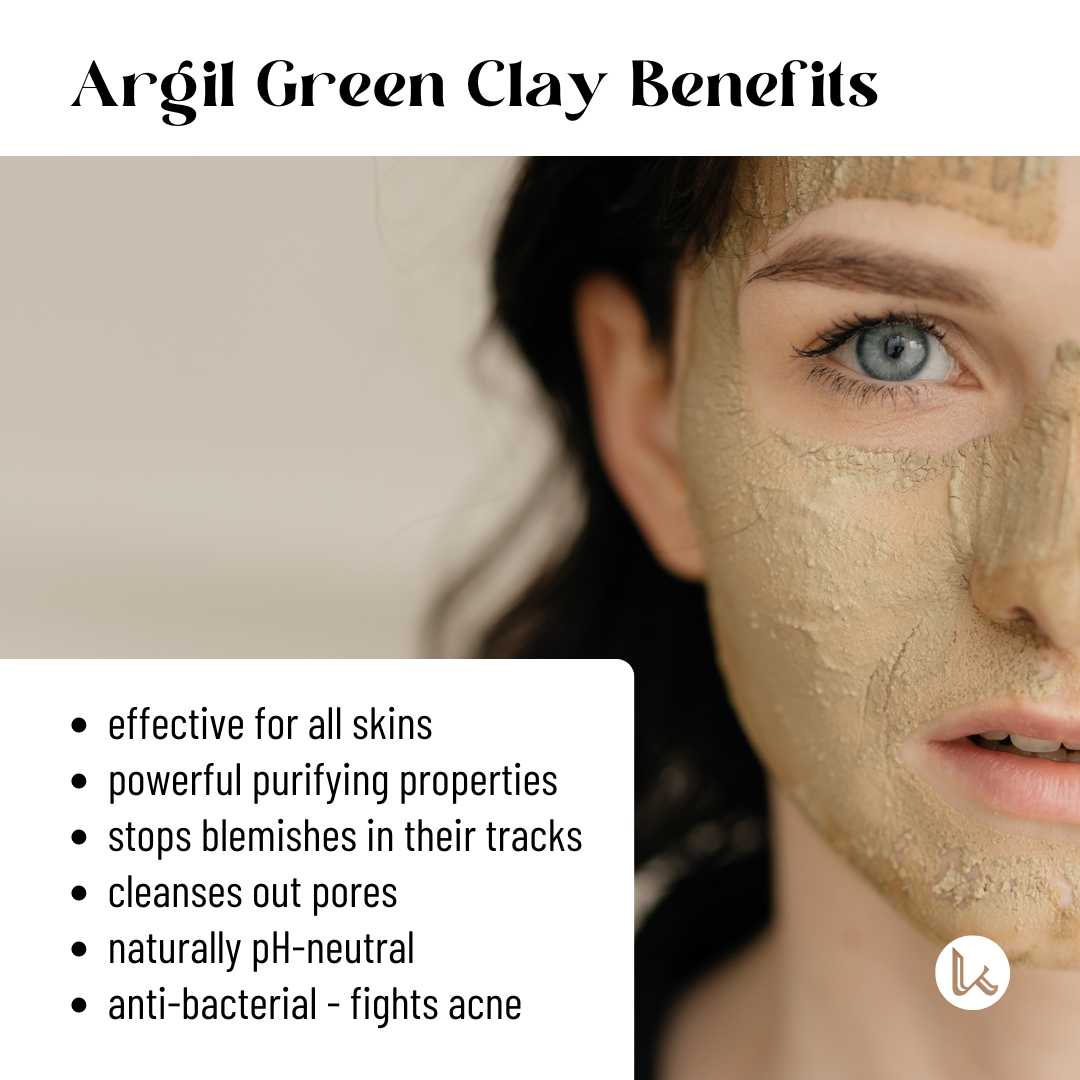 pH-neutral & Hypoallergenic Green Clay – Argil