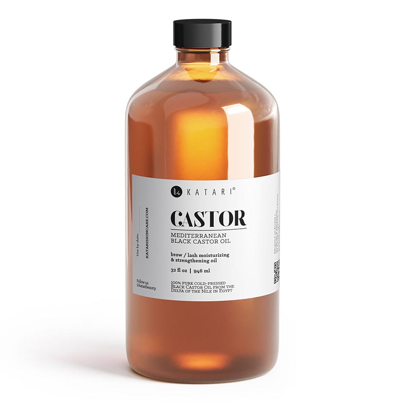 Pure, cold-pressed black castor oil - 32 fl oz / 946 ml