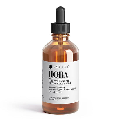Hypoallergenic cold-pressed jojoba oil in a dropper bottle - 4 fl oz / 113 ml